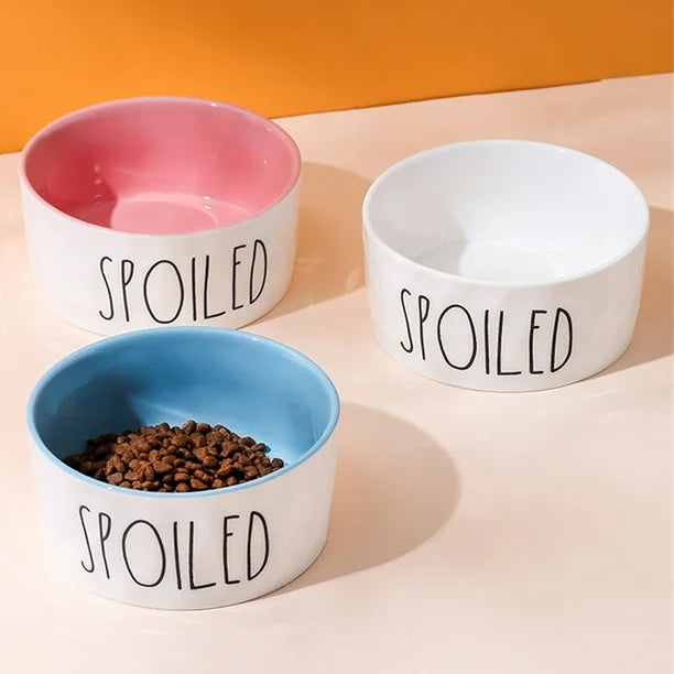 Plato de Cerámica para Perros 800 ml | Extra Grande y Elegante