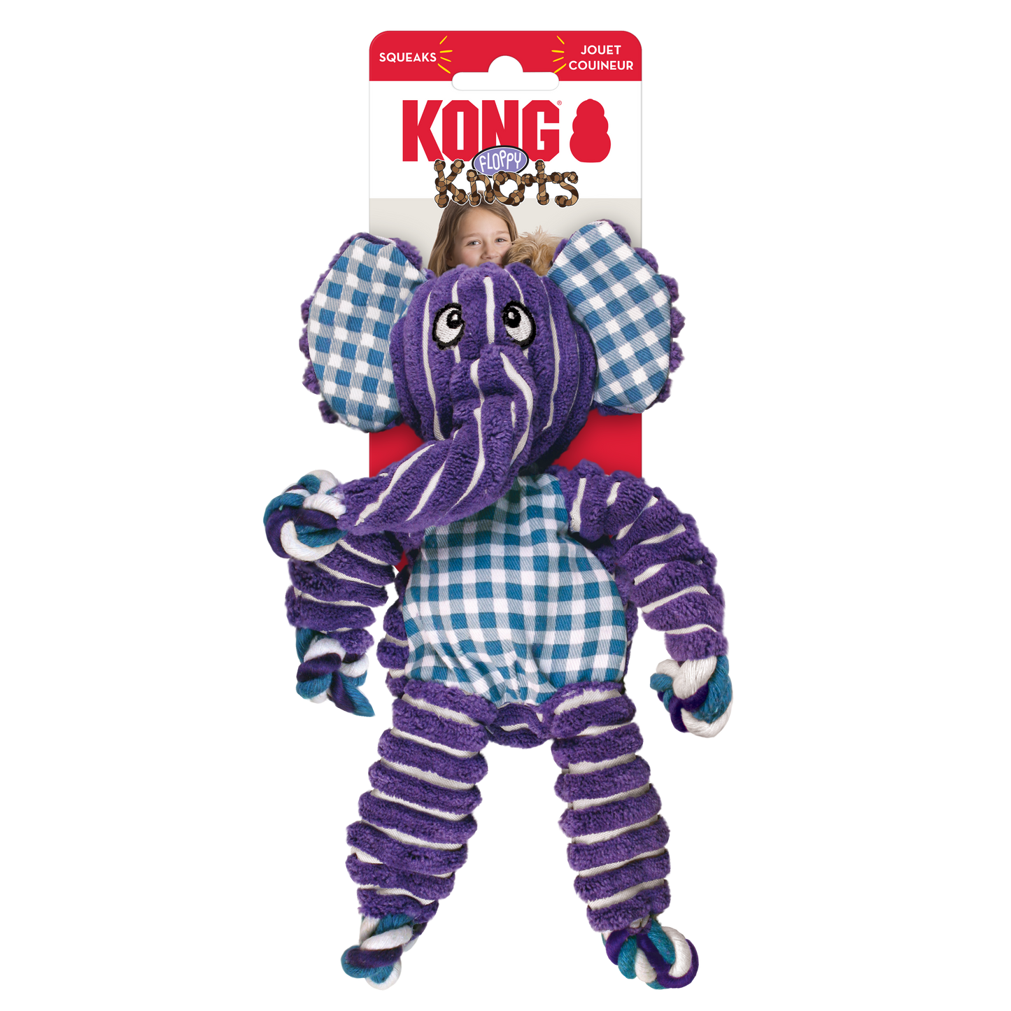 🐘 KONG Floppy Knots Elephant