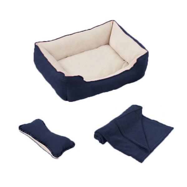 Pawise 3 en 1 Cama + Manta + Cojín