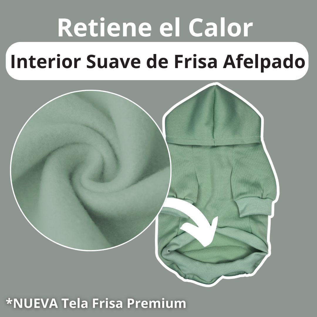 Hoodie Térmico para Mascotas Verde