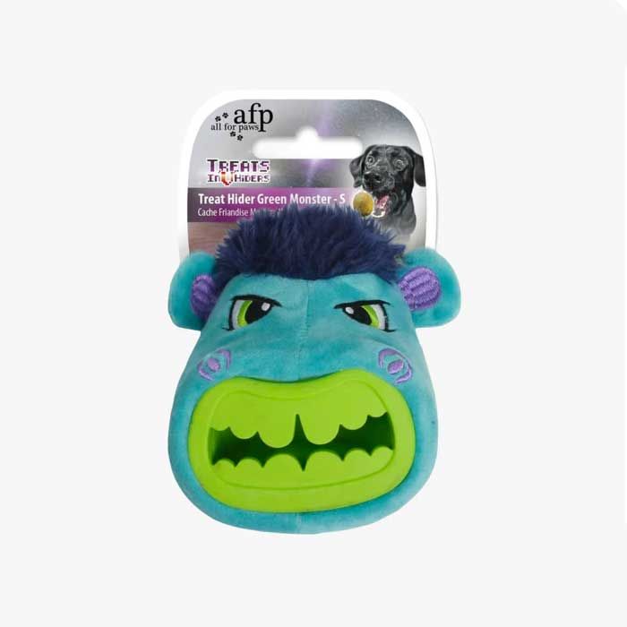AFP Treat Hider Green Monster – Peluche Interactivo para Esconder Premios