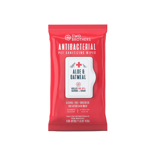 Toallitas Antibacteriales Two Brothers Aloe & Avena – 40 Unidades