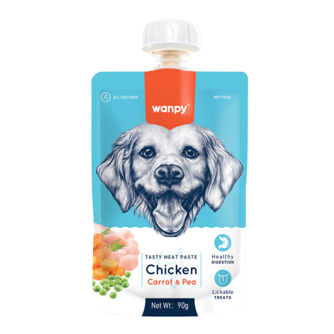 Wanpy Tasty Meat Paste Chicken, Carrot & Pea