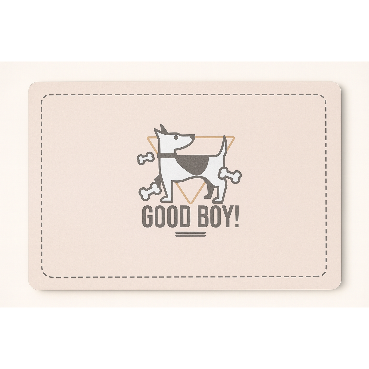 Alfombra “Good Boy” – Estilo y Limpieza para su Rincón de Comida
