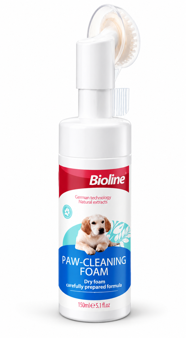Limpiador de Patitas Bioline Paw-Cleaning Foam 150 ml – ¡Oferta Especial!