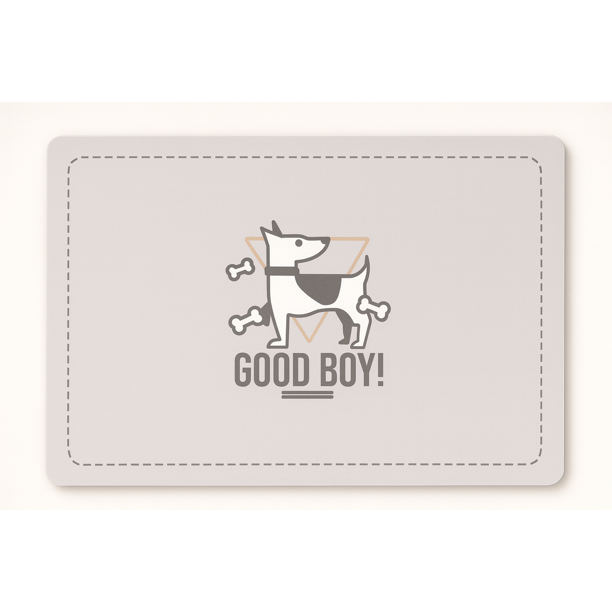 Alfombra “Good Boy” – Estilo y Limpieza para su Rincón de Comida