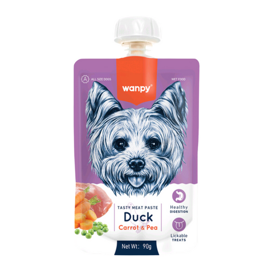 Wanpy Tasty Meat Paste Dog Duck, Carrot