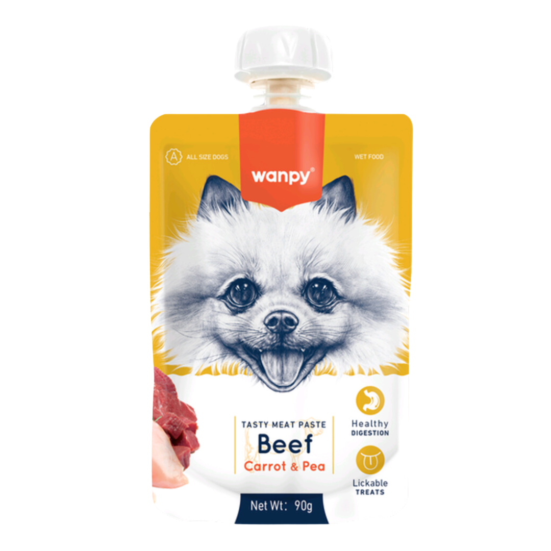 Wanpy Tasty Meat Paste Beef, Carrot & Pea