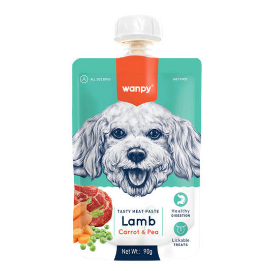 Wanpy Tasty Meat Paste Dog Lamb, Carrot & Pea