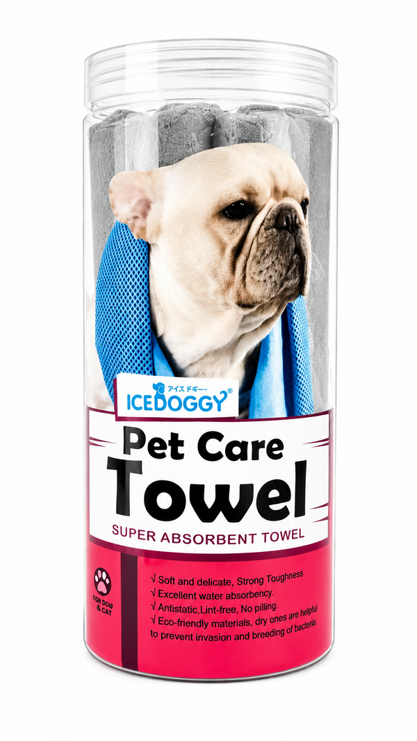 Toalla Súper Absorbente para Perros y Gatos ICEDOGGY