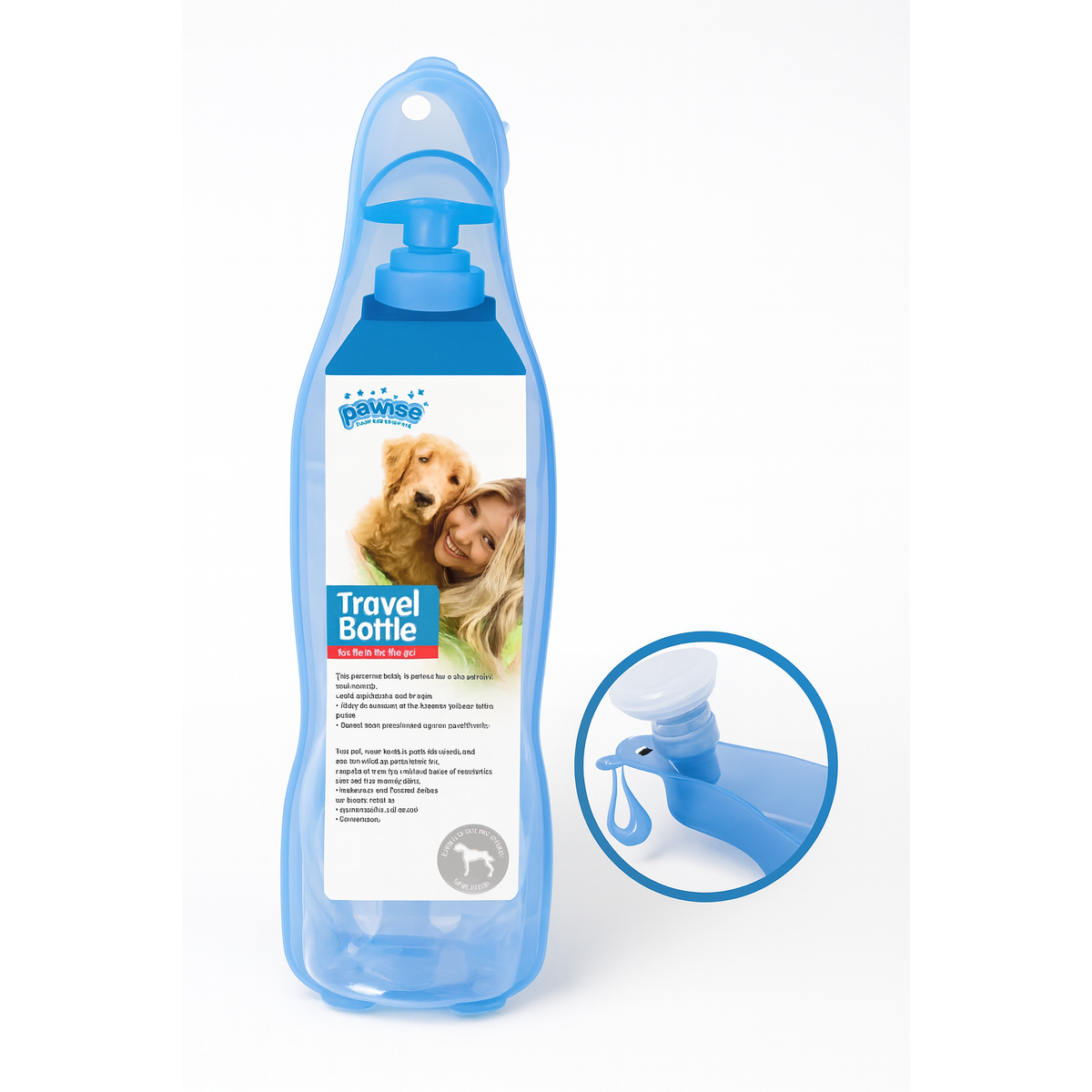 Botella Bebedero Portátil Pawise 500 ml