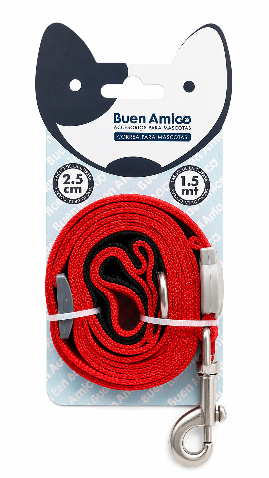 Correa para Perros Buen Amigo 2,5 cm x 150 cm
