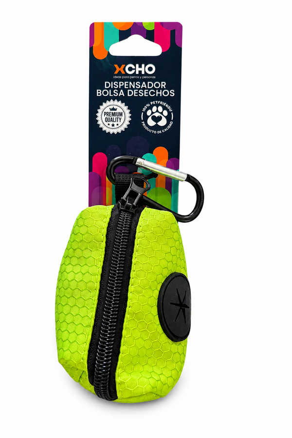 Dispensador de Bolsas para Desechos con Mosquetón
