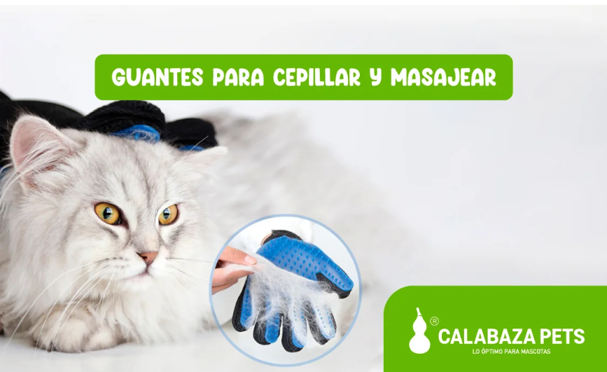 Guante Cepillador y Masajeador para Perros y Gatos