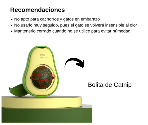 Juguete Interactivo para Gatos con Bola de Catnip – Diseño Palta