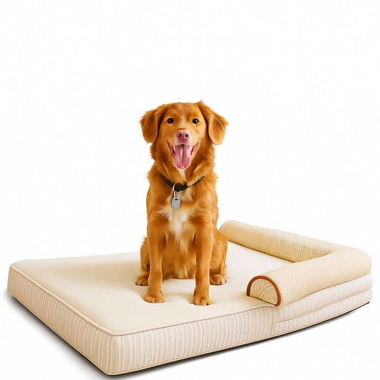 🛏️ Cojín Gran Sultán – Elegancia Árabe y Máximo Confort para Perros de Raza Mediana a Grande