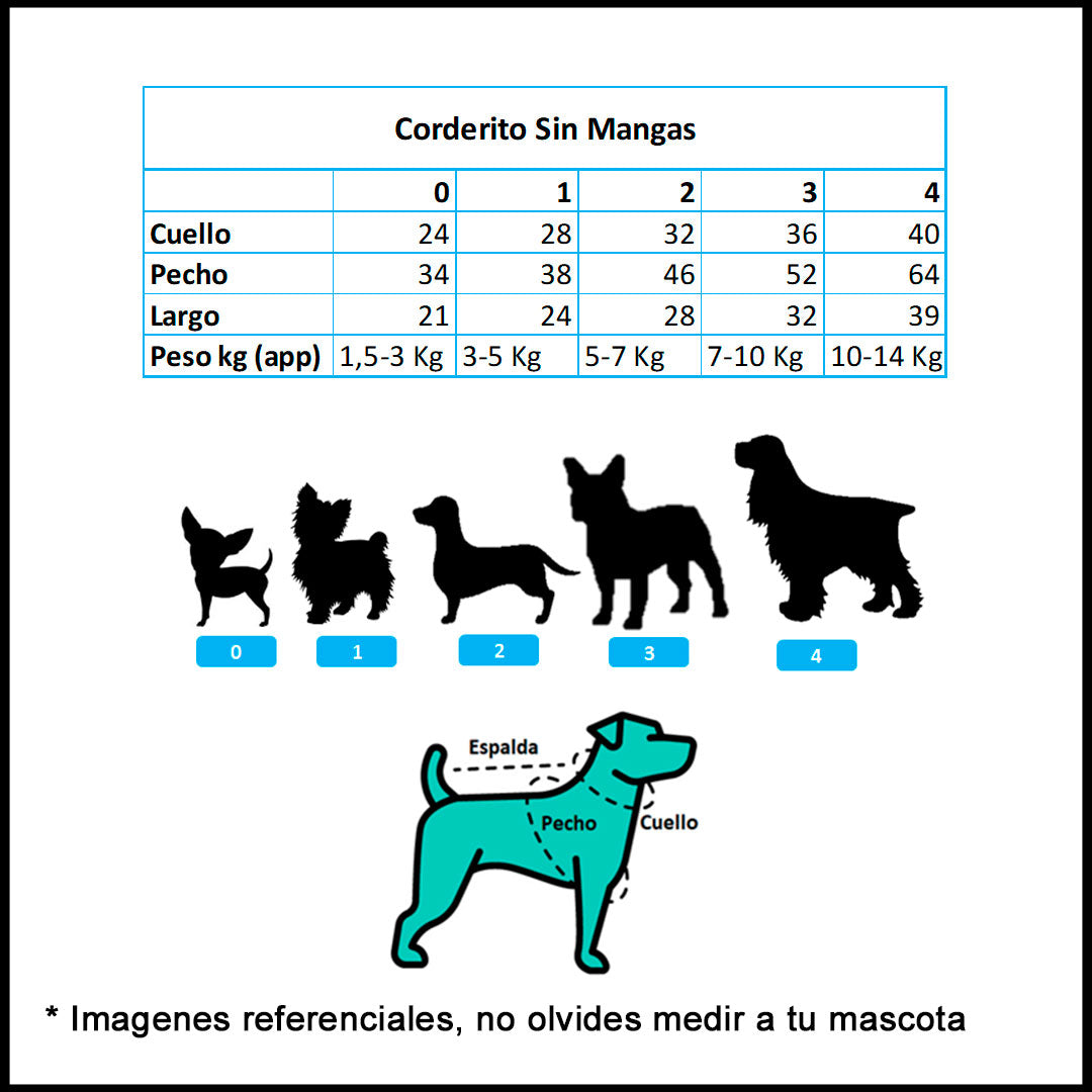 Corderito Térmico Celeste