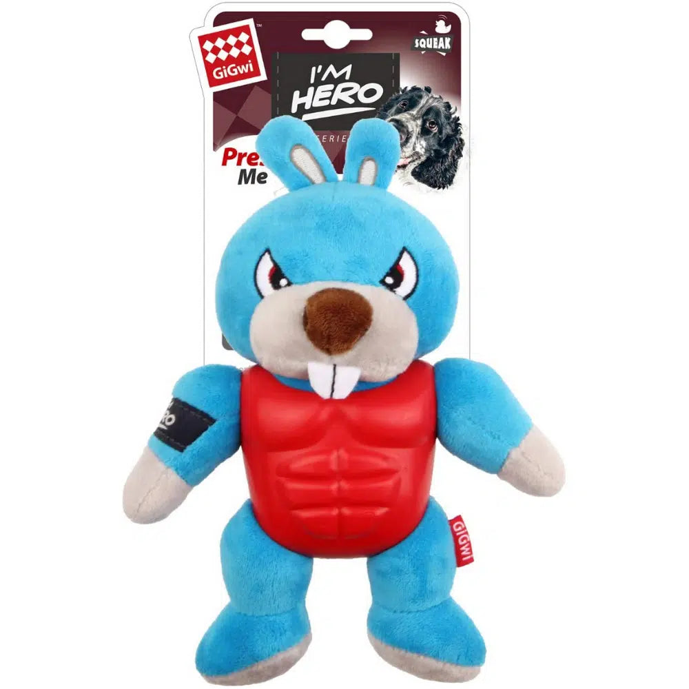 Gigwi I’M Hero Conejo – Juguete de Peluche Premium con Squeaker