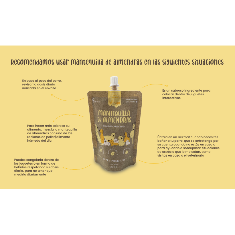 Winga Mantequilla de Almendra 250 ml