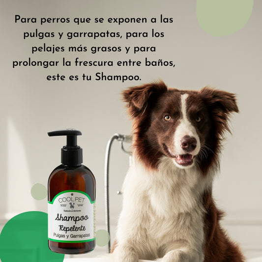 Coolpet Shampoo Repelente Pulgas y Garrapatas 250 Ml