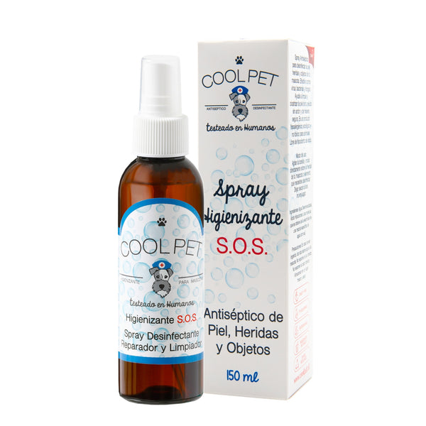 Coolpet Spray Higienizante S.O.S. – Antiséptico y Desinfectante Veterinario Multiuso (150 ml)