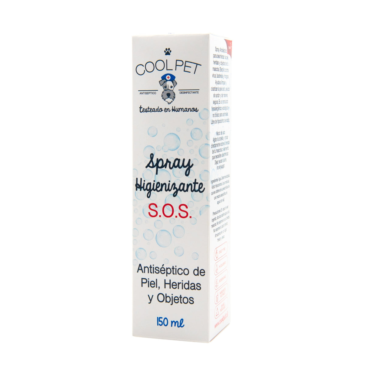 Coolpet Spray Higienizante S.O.S. – Antiséptico y Desinfectante Veterinario Multiuso (150 ml)