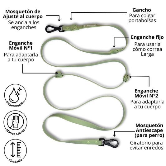 Correa manos libres Verde