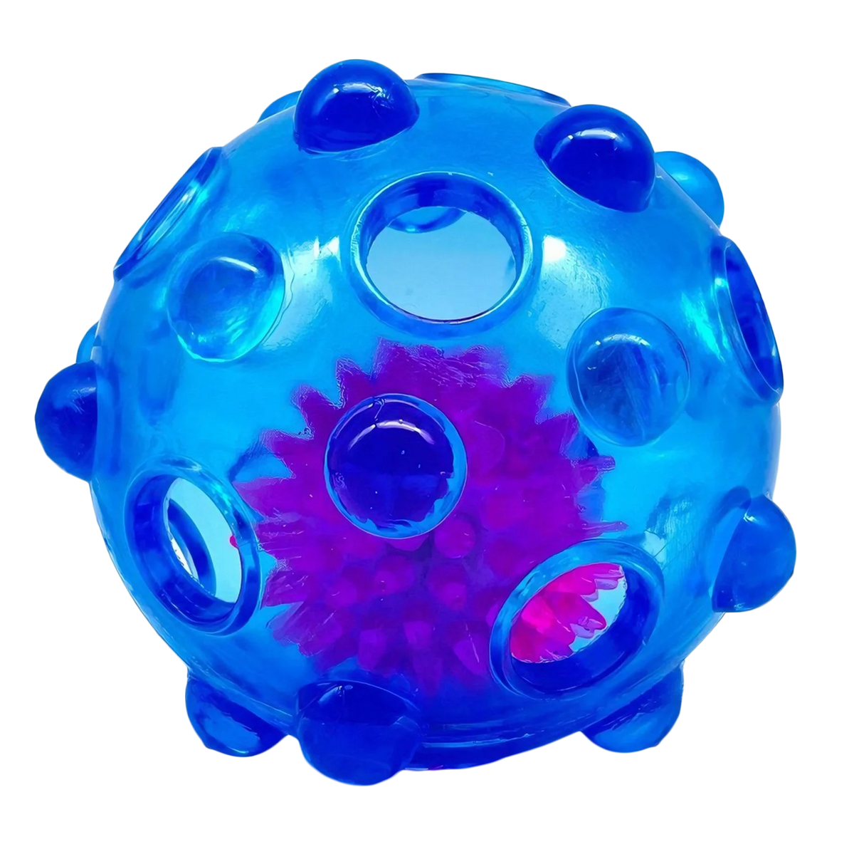 Pelota Interactiva con Luz y Rebote Irregular para Perros – 9 cm