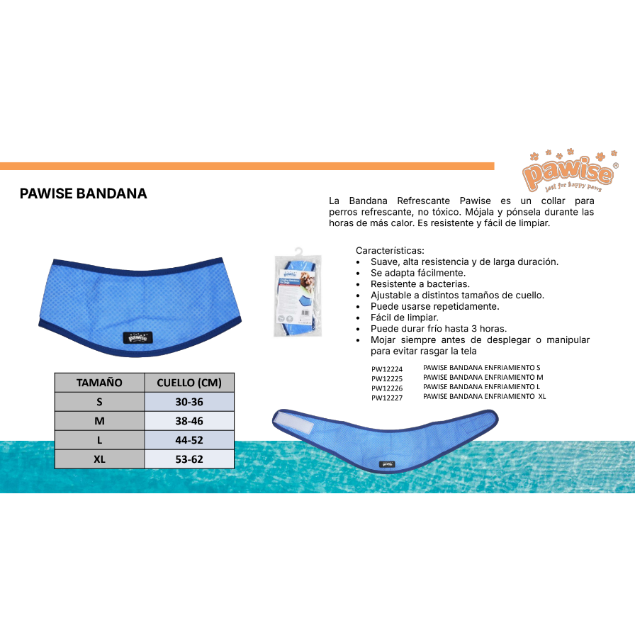 Bandana Refrescante Pawise