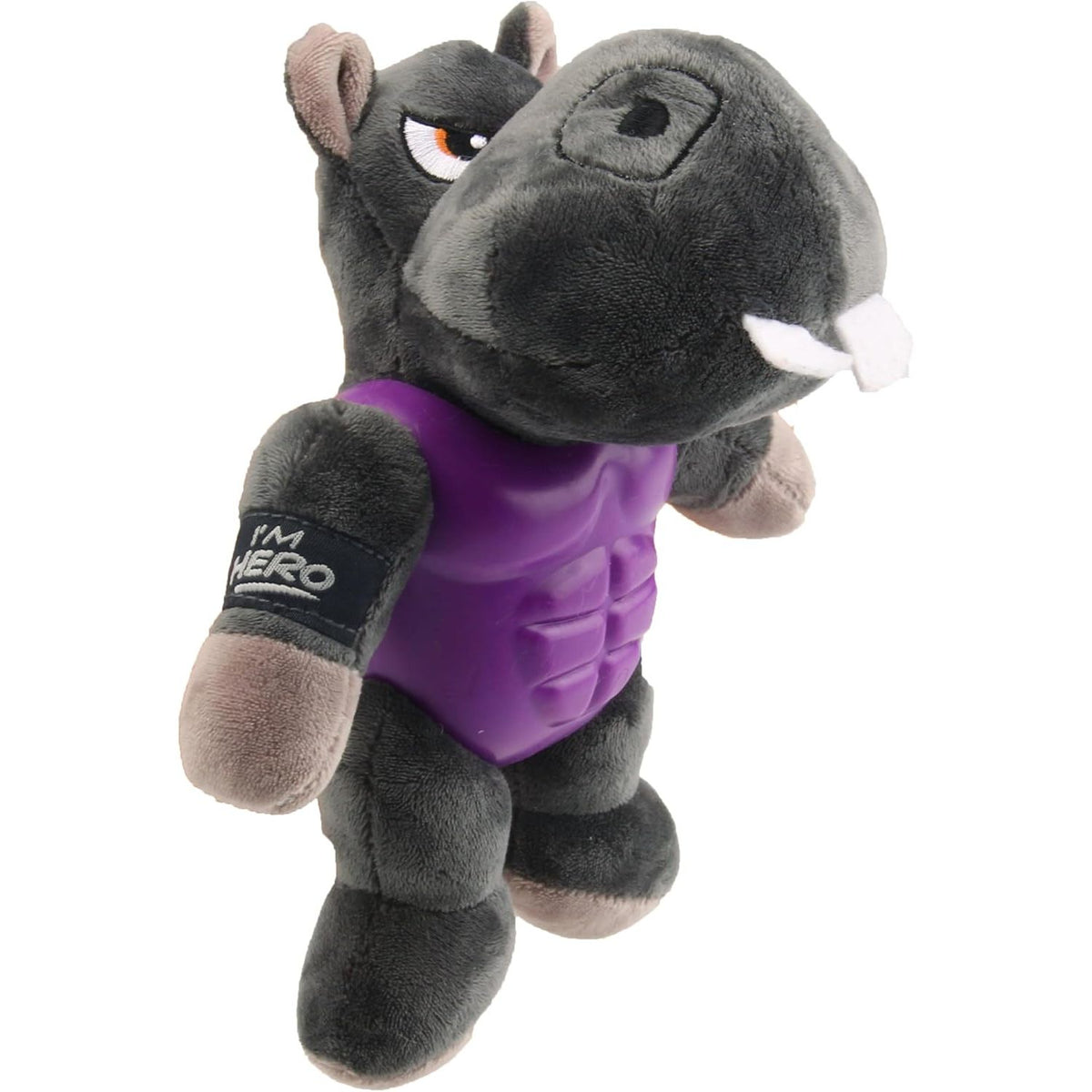 Gigwi I’M Hero Hipopótamo – Juguete de Peluche Premium con Squeaker