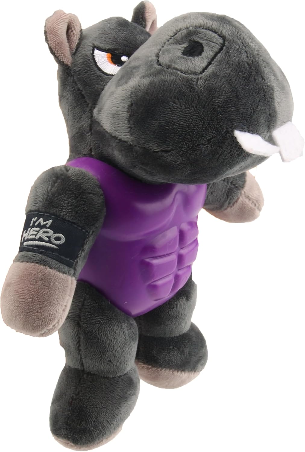 Gigwi I’M Hero Hipopótamo – Juguete de Peluche Premium con Squeaker