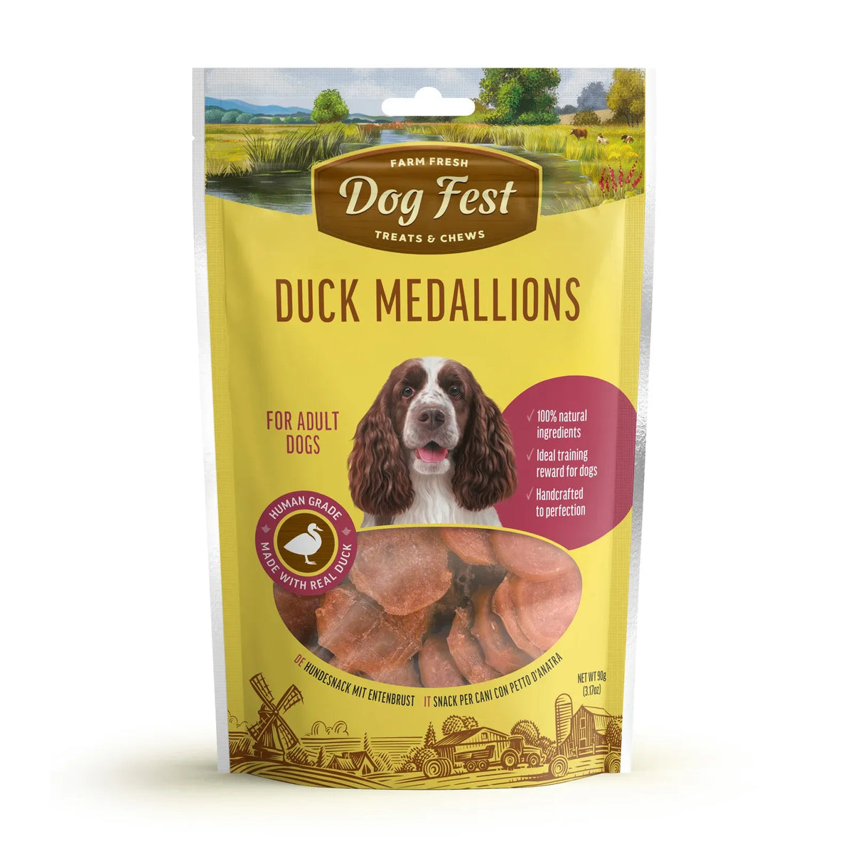 Dog Fest Medallones de Pato 90grs (Duck medallions)