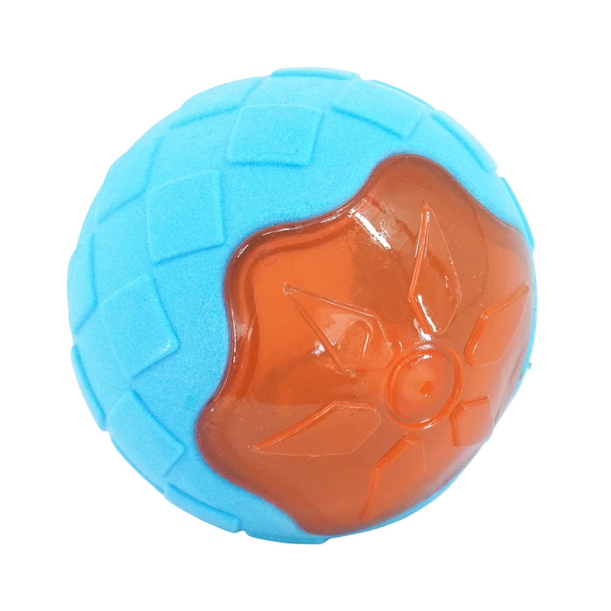 Pelota Squeaker con Luces LED y Sonido para Perros – Calabaza Pets 9 cm
