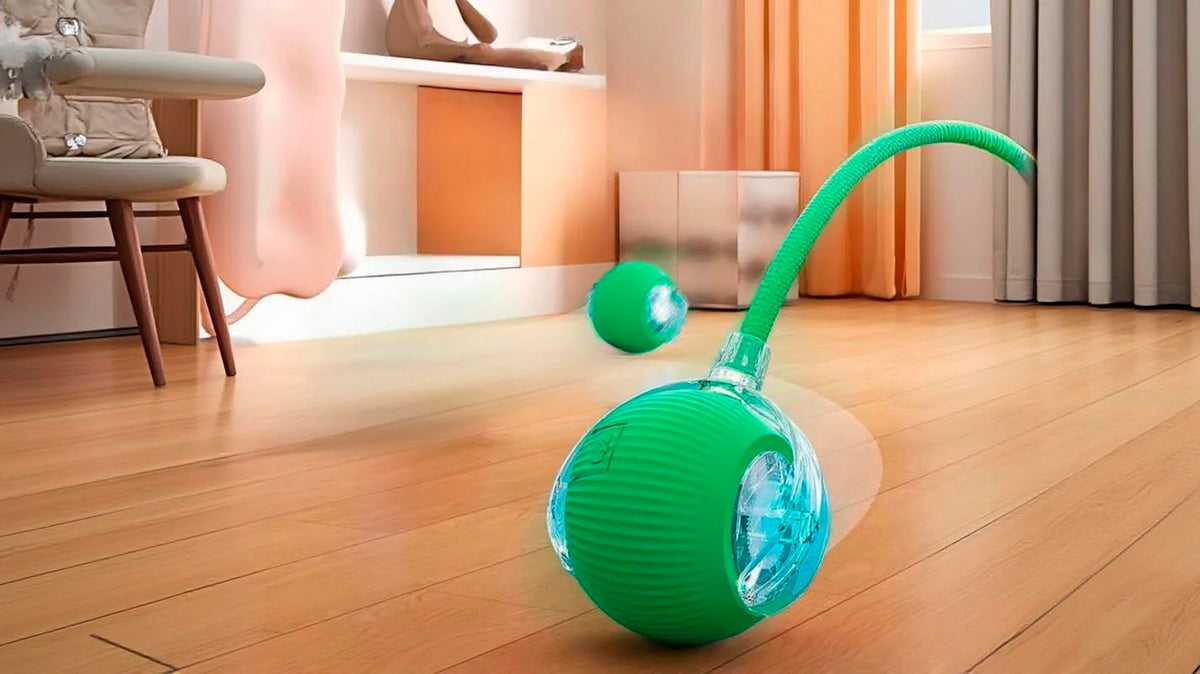Pelota Interactiva Inteligente con Movimiento Automático – Calabaza Pets